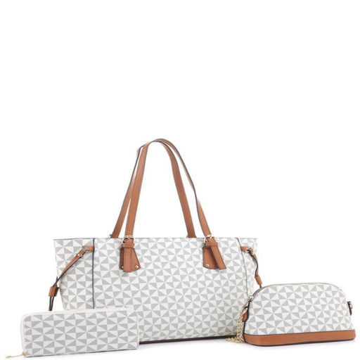 3 piece Checkered Monogram Handbag 