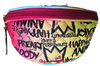 Multicolor Graffiti Leather Hip fashion Fanny Pack Belt Bag